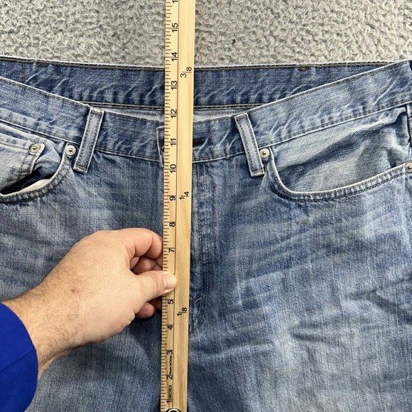 Levis 514 Jeans Mens 38 (36X31) Regular Straight Blue Denim Clean - Picture 7 of 15
